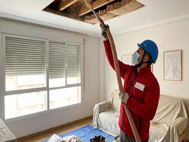 Aislamiento de viviendas en Ares con viruta de madera insuflada